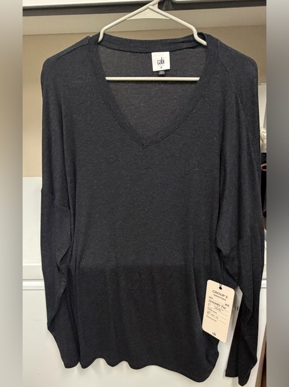 cabi #1203 Serenity Tee. NWT. Size Medium. 96% cotton, 4% spandex. Retails $89
